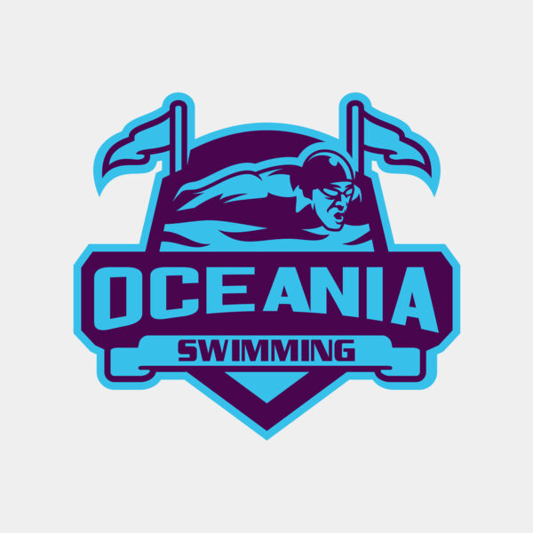 Oceania Swimming logo template Thumbnail