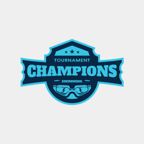 Champions Tournament Swimming logo template Thumbnail