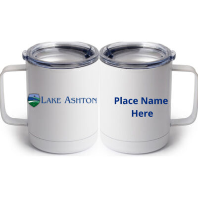 SUB - 10 oz White Stainless Steel Coffee Mug Thumbnail