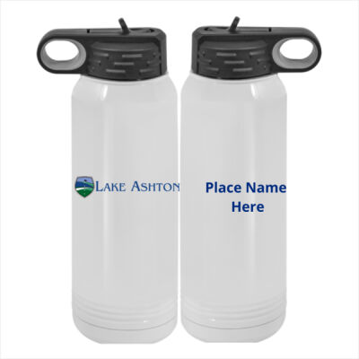 SUB - Custom 30 oz. White Stainless Steel Vacuum Insulated Water Bottle Thumbnail