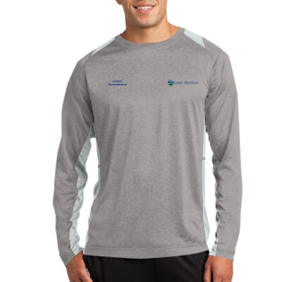 Printed - Long Sleeve Heather Colorblock Contender  Tee Thumbnail
