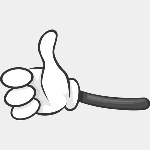 Cartoon Hand Thumbs Up 1 Thumbnail