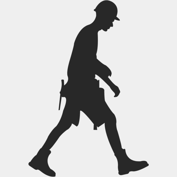 Construction Worker Silhouette 2 Thumbnail