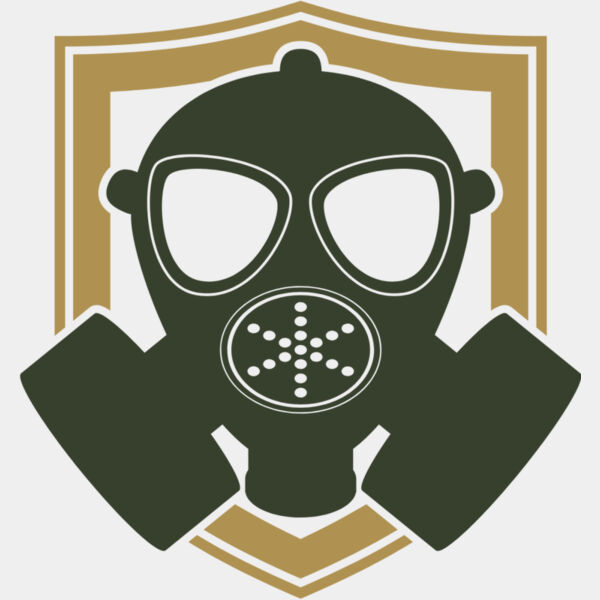 Military Gas Mask Shield Badge 1 Thumbnail