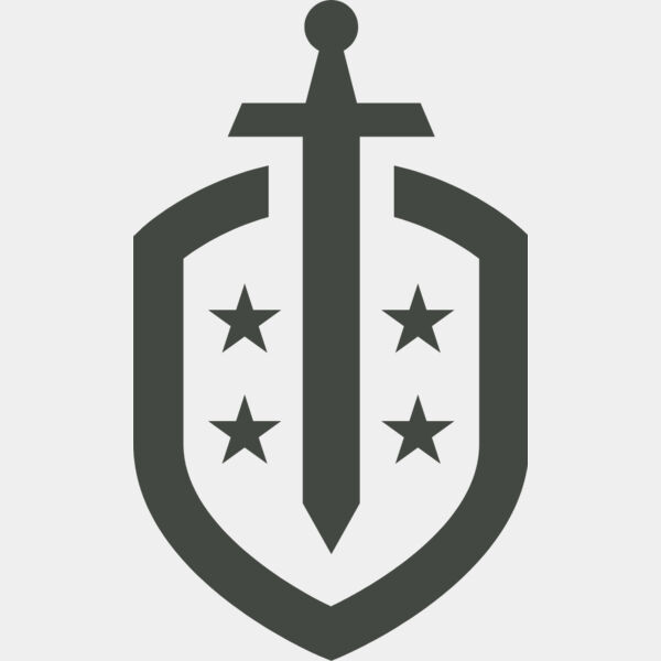 Military Sword Star Shield Badge Emblem 1 Thumbnail