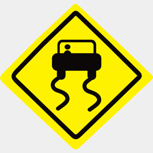 Slippery Road Sign 1 Thumbnail