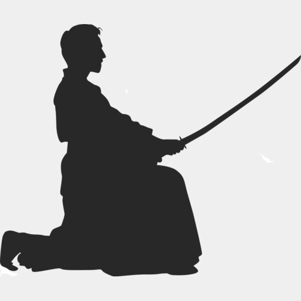 Martial Arts Fighter Silhouette 20 Thumbnail