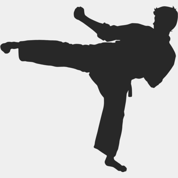 Martial Arts Fighter Silhouette 10 Thumbnail
