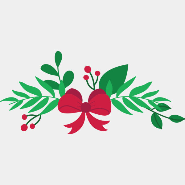 Christmas Ribbon Holly 1 Thumbnail