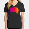Ladies Core Cotton V-Neck Tee Thumbnail